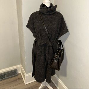 Ted Baker Charcoal Knit Sweater dress w/ slits